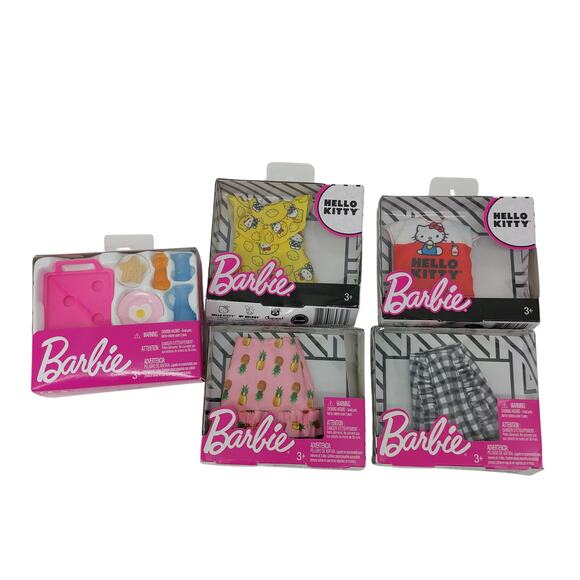 Mattel Other - Barbie Clothing Hello Kitty Top Skirt Pineapple Accessories